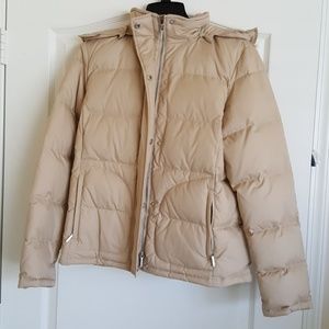 Beige/Camel Puffer Jacket - Brand New